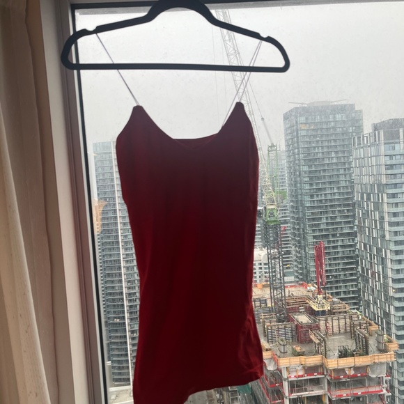 Free People Intimately 2 in 1 Seamless Cami tank top red size XS / S New - Picture 3 of 7